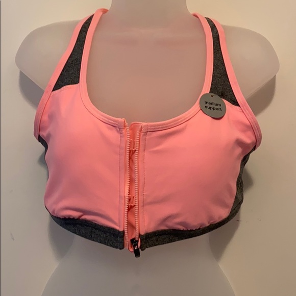 Xersion Zip Up Sports Bra - Picture 2 of 6